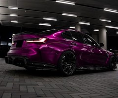 ESSMO PET Super Gloss Metallic Rubellite Purple Vehicle Vinyl Wrap Decal Paint