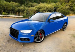 Gloss Glossy Intense Blue Car Vinyl Wrap Sticker Decal Air Release Bubble Free