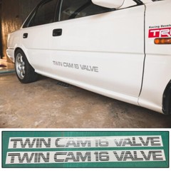 JDM twincam 16valve Sticker Side For Toyota Corolla AE90 AE92 E90 EE90 1988-1992