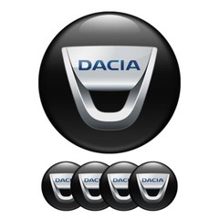 4 x Dacia Silicon Emblem Aufkleber für Radkappen Nabendeckel Epoxidharz Logo