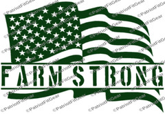 Farm Strong Flag,Heart Of Our Nation,Farming,Agribusiness,Dairy Farm,Vinyl Decal