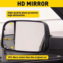 1/2Set Left Side For Ram Dodge 1500 2500 Tow 3500 Mirror Spotter lower Glass 201