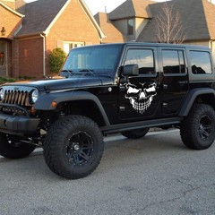 Skull Hood Decal large 22″ Graphic sticker Car Truck Trailer Boat Vinyl Pro Made