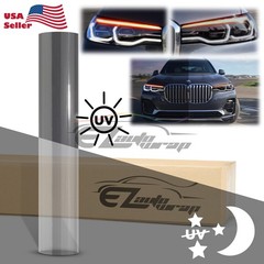 12″ PPF Clear To Smoke Paint Protection Film UV Headlight Taillight Tint Wrap