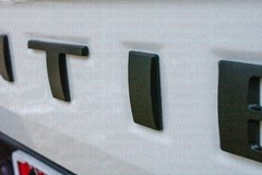 0.32IN raised Matte Black letters fits NISSAN FRONTIER 2022 23 tailgate insert