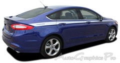 Vinyl Graphics Stripes Upper Door Pin Striping Decals for Ford Fusion 2013-2020