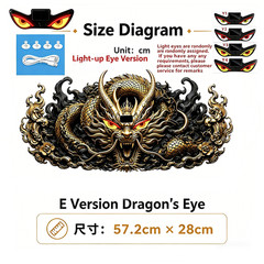 Solar Demon Eye LED Car Window Light Waterproof Sunproof for Suvs Trucks Vans
