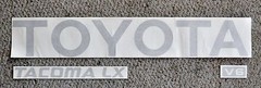 TOYOTA TACOMA SILVER TRUCK TAILGATE LOGOS DECAL 95-99 V6 pickup letters
