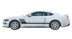 Racing Stripe Graphics Sticker For Ford Mustang Car Side Door Decals Vinyl Films