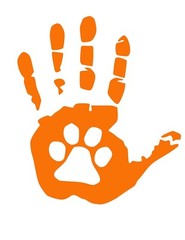 Set of Hand Paw Wave Decals for Jeep Side Mirrors- Left & Right