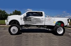 Side Stripe vinyl Decal Sticker Kit for F450 Super Duty us Flag Lifted wrap Flag