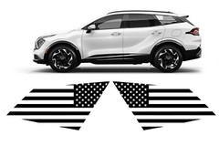 Side window flags. Compatible with 2023 – 24 KIA SPORTAGE … Both sides