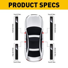 4pcs Car Door Sill Plate Protector Scuff Anti Scratch Cover For Toyota Tacoma D