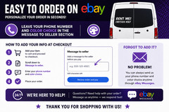Custom RENT ME Vehicle Window Decal Business Advertising Vinyl Sticker Van Truck