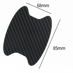 4PCS Carbon Fiber Car Door Handle Bowl Anti Scratch Protective Film Paint Guard