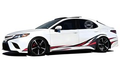 Graphics Flame Stripe Sticker For Toyota Camry Car Side Bumper Vinyl Decals