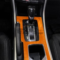 Honeycomb Carbon Fiber Satin Orange Hex Auto Car Sticker Decal Vinyl Wrap Sheet