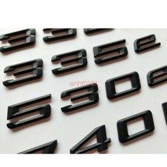 Matt Black Number Trunk Letters Badge Emblem Sticker for BMW 3 Series 335i