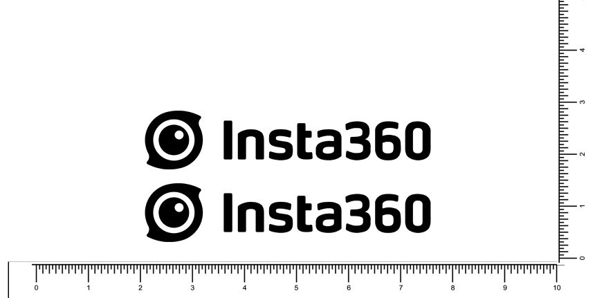 Insta 360 Die Cut Vinyl Sticker Set of 2, 5″ Pick your color