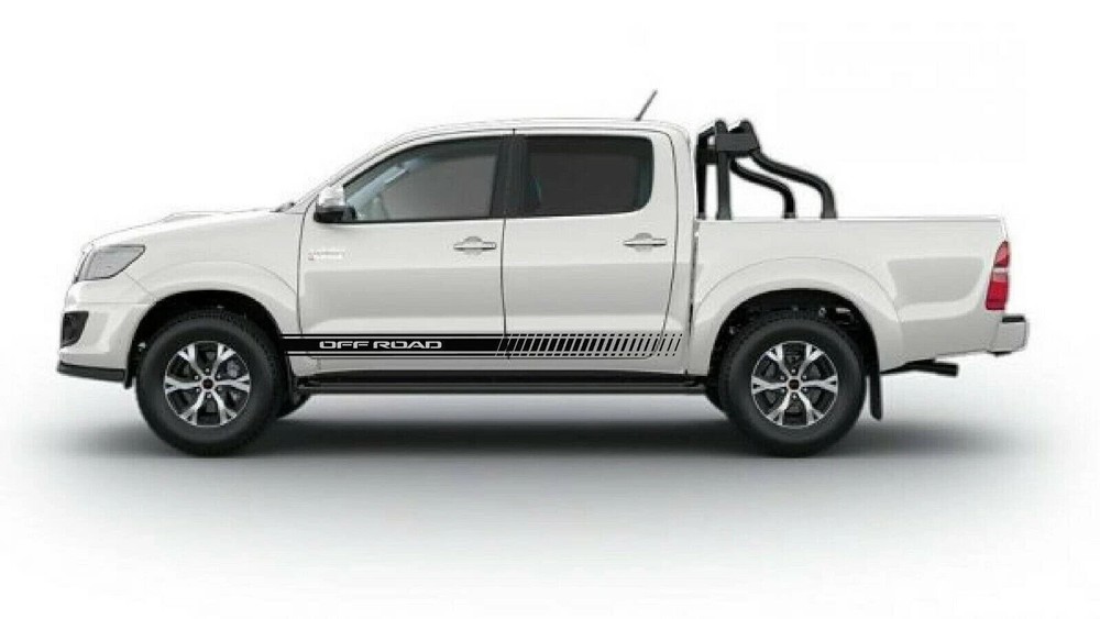 Toyota Hilux Side Stripes Graphics Decals Both Sides Any Year Stickers 1
