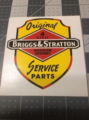 Briggs & Stratton 1950’s Dealer Decal For Window Reproduction On Vinyl