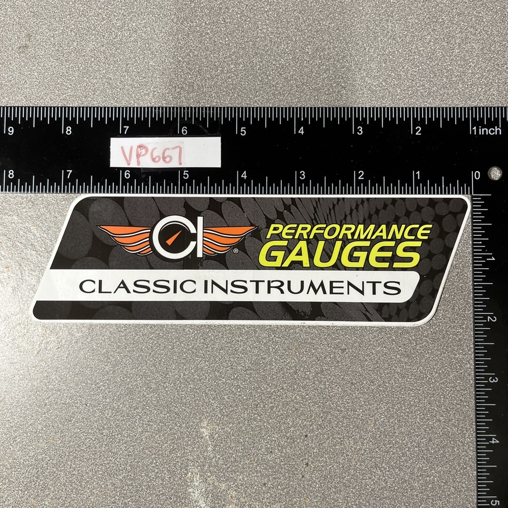 Classic Instruments Performance Gauges 7.5” Sticker Decal Hot Rods Classic Cars