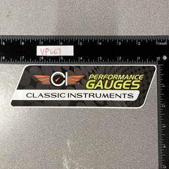 Classic Instruments Performance Gauges 7.5” Sticker Decal Hot Rods Classic Cars