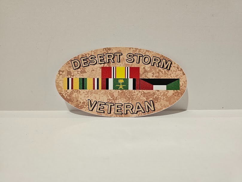 Desert Storm Veteran Decal/Sticker Flag Car Truck Army Marines Air Force Navy