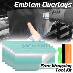 PET Space Candy Gloss Vinyl Wrap For GMC Bowtie Emblem Overlay Sheet Decal
