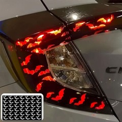 Car Taillight Cover Bat Sticker DIY Waterproof Rear Tail Light Decal 30*48cm
