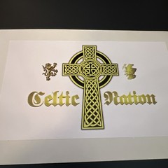 Celtic Nation Decal Sticker Bumper Vinyl Water Resistant