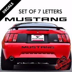 MUSTANG REAR BUMPER INSERT DECALS VINYL LETTERS 99-04 |33