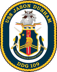 DDG-109 USS Jason Dunham Iron On Heat Transfer Vinyl HTV