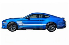 Racing Stripe Graphics Sticker For Ford Mustang Car Side Door Decals Vinyl Films