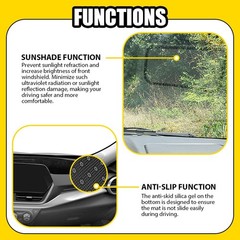 Black Dash Mat Dashboard Cover Pad For Chevy Trax 24 25 Interior Anti-Glare 1-5X