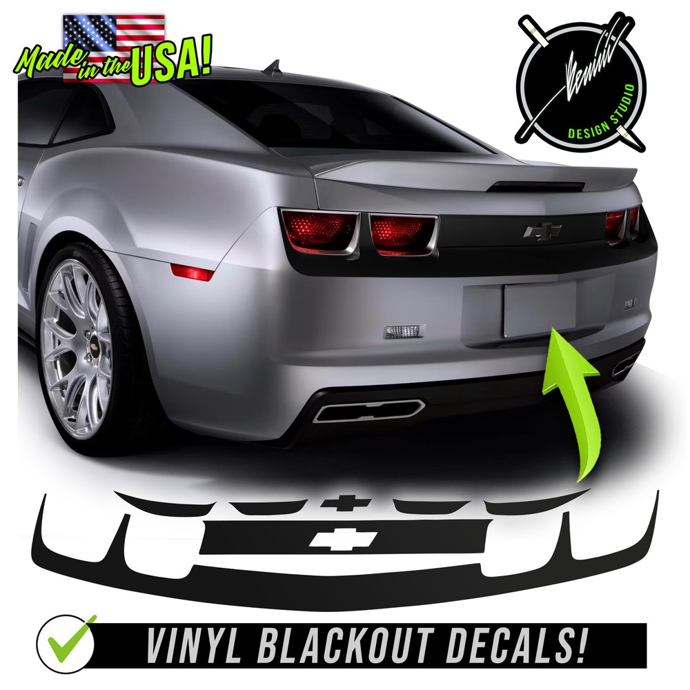 Rear Blackout Decal Graphics Kit Fits- 2009 2010-2015 2014 Camaro RS SS ZL1