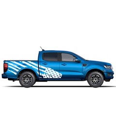 US flag side graphics stickers decals compatible with Ford Ranger