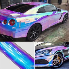 White All Rainbow Mirror Chrome Pearl Chameleon Satin Auto Vinyl Wrap Sticker US