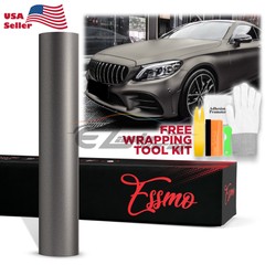 ESSMO PET Matte Metallic Selenite Gray Car Vehicle Vinyl Wrap Decal Sticker