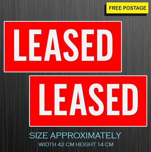 2X Real Estate Business Stickers,Self Adhesive Waterproof Vinyl Sticker