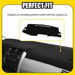 Black Dashboard Mat Cover For Toyota Corolla 2009 2010 2011 2012 13 Carpet 1-5X