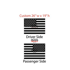 USA Flag Decal for Custom 26″w x 19″h