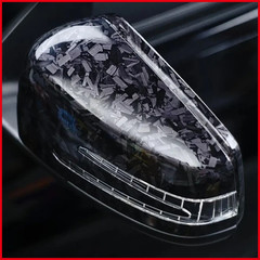 Forged Carbon Fiber Vinyl Wrap Film Glossy Black Car Interior Sticker Sheet Roll