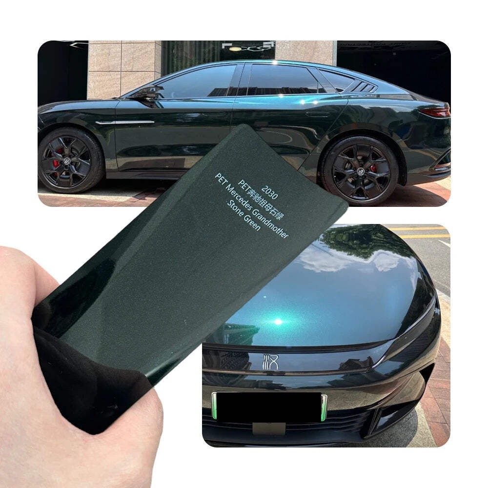 Super Bright Metallic Emerald Green Full Car Wrap Vinyl PVC PET Auto Body Sticke
