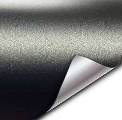 Matte Metallic Black Vinyl Wrap 1ft x 5ft – Scratch & Water Resistant