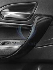 4D Carbon Fiber Black Semi Glossy Vinyl Wrap Decal Sheet Bubble Free Sheet Film