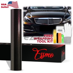 ESSMO PET Galaxy Dust Gloss Phantom Rose Black Auto Car Vinyl Wrap Decal Sticker