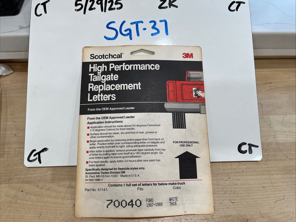3M Scotchcal Replacement Letters 70040