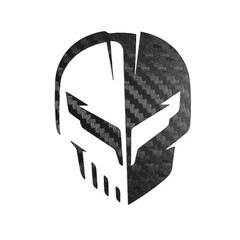 C8.R Jake Skull Fits Corvette Stingray Vinyl Decal Car Sticker – Carbon Fiber