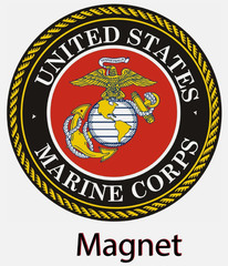 U.S. USMC Marine Corps Seal MAGNET Car Truck Laptop Bumper OFFICIAL SELLER